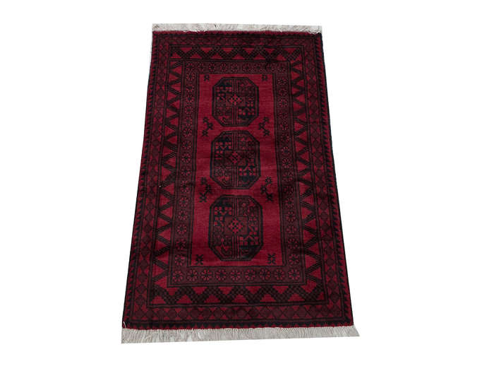 Afghan Elephant foot design Carpet 146 x 99cm