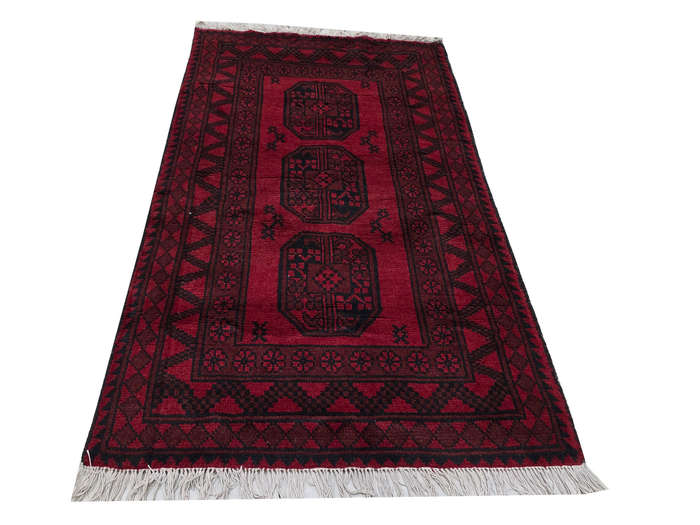 Afghan Elephant foot design Carpet 146 x 99cm