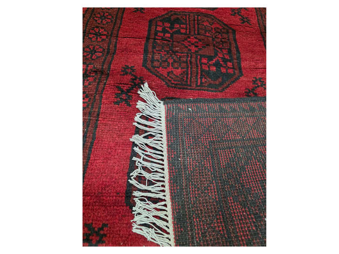 Afghan Elephant foot design Carpet 146 x 99cm