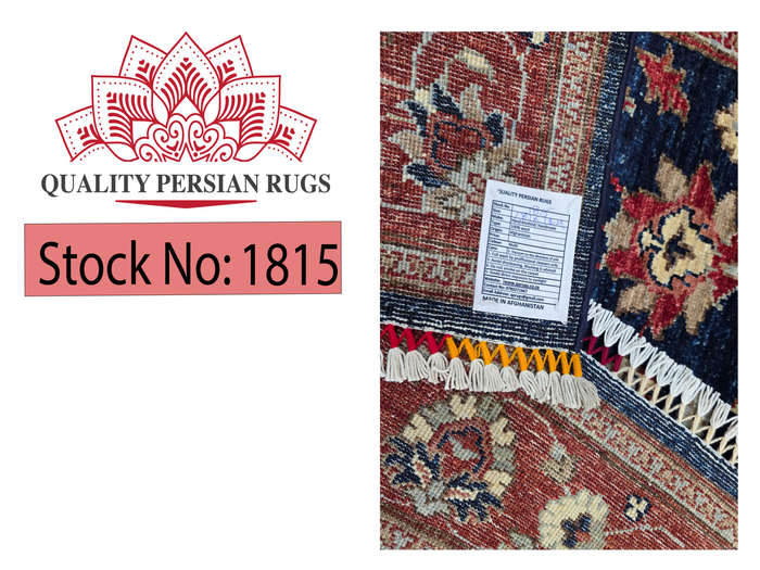 Fine Blue Afghan Ariana Handmade Carpet  181 x 124 cm