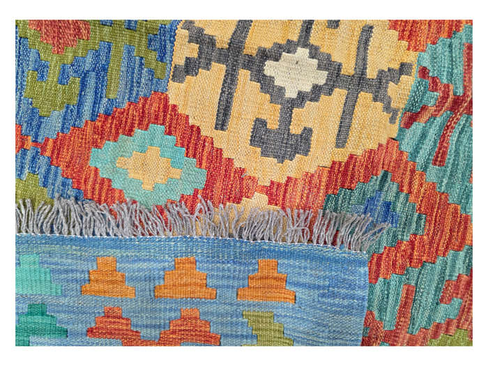 Gorgeous Handwoven woolen Choubi Kilim Rug 291 x 206cm