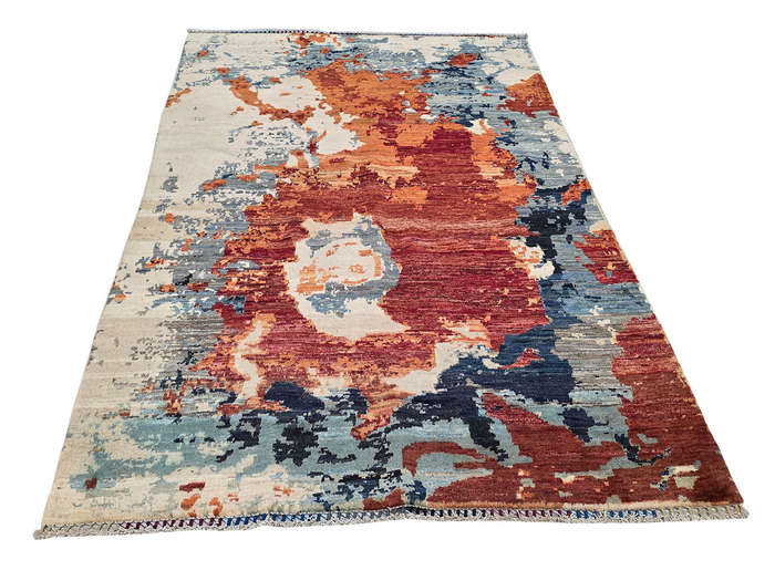Modern Afghan Ariana Handmade Carpet 239 x 163 CM