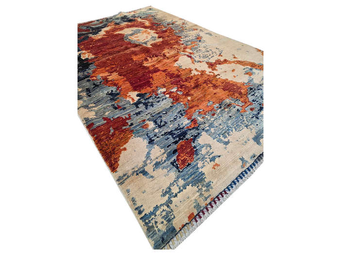Modern Afghan Ariana Handmade Carpet 239 x 163 CM