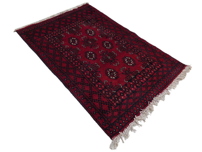 Beautiful Afghan Bukhara Design Bedside Carpet - 121 x 81 CM