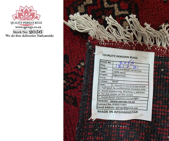 Beautiful Afghan Bukhara Design Bedside Carpet - 121 x 81 CM
