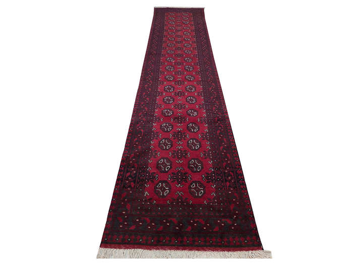 Afghan Bukhara Carpet runner 393 x 76cm