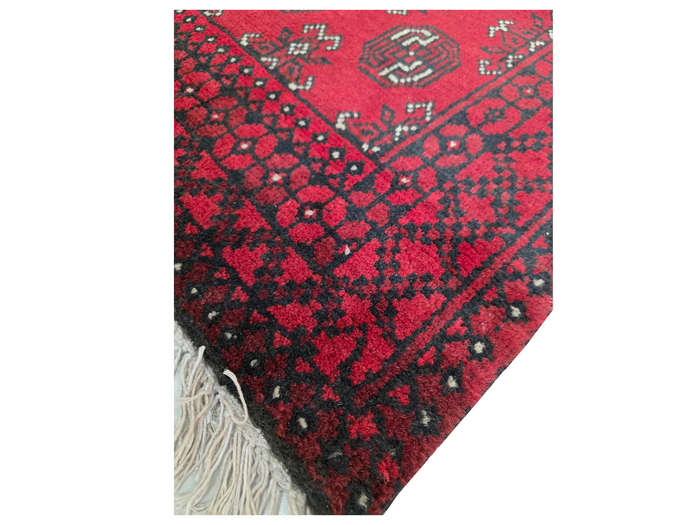 Beautiful Afghan Bukhara Design Carpet - 117 x 75 CM