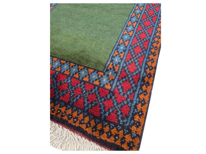 Beautiful Green Kunduz Carpet runner  286 x 82 CM