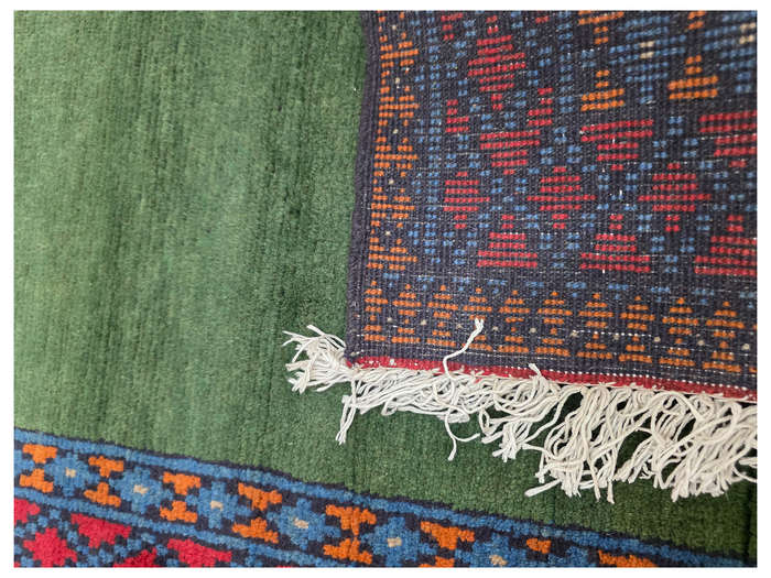 Beautiful Green Kunduz Carpet runner  286 x 82 CM
