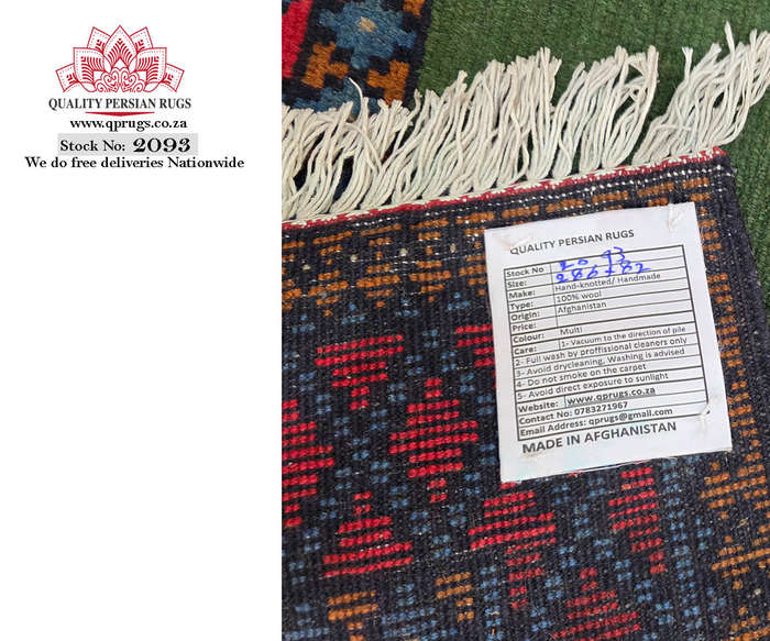Beautiful Green Kunduz Carpet runner  286 x 82 CM