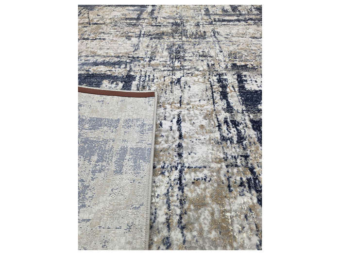 Stunning Modern Grey-Blue Machine Made Carpet 290 x 200 CM