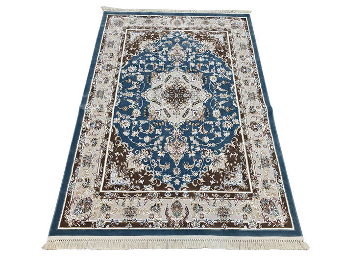 Beautiful Blue Color Machine Made Carpet 230 x 160 CM