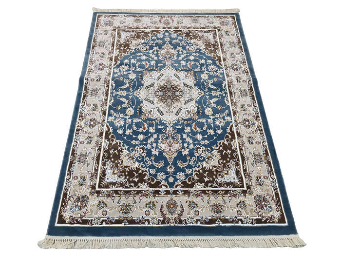 Beautiful Blue Color Machine Made Carpet 230 x 160 CM