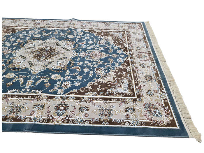 Beautiful Blue Color Machine Made Carpet 230 x 160 CM