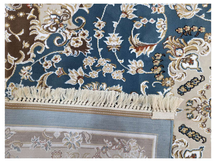 Beautiful Blue Color Machine Made Carpet 230 x 160 CM