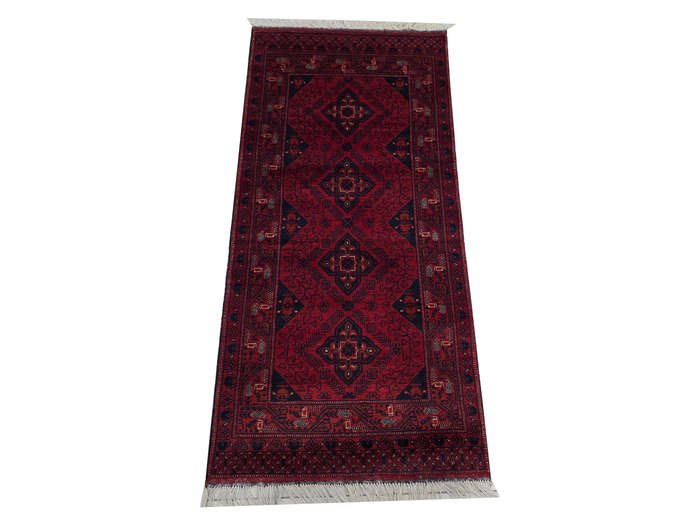 Fine Afghan Turkman Carpet 202 X 80 cm