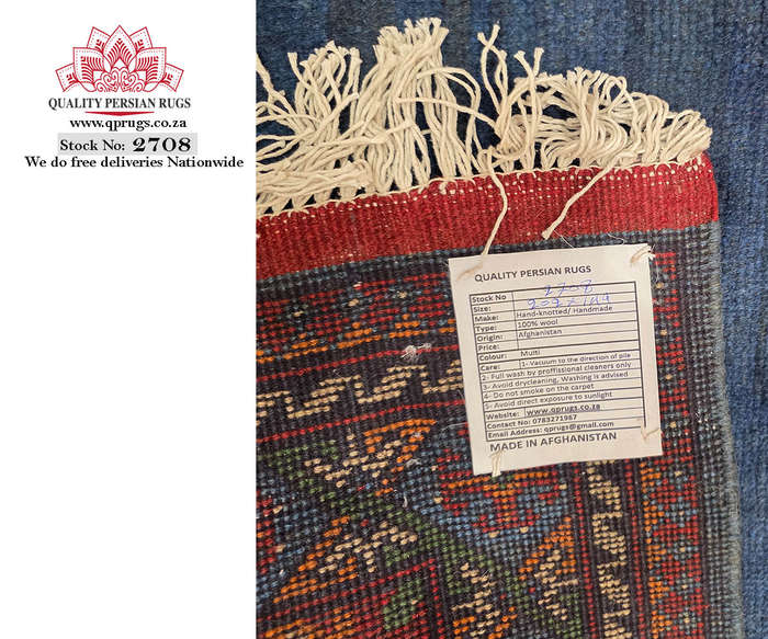 Beautiful Afghan Kunduz Bukhara Carpet 202 x 149 CM
