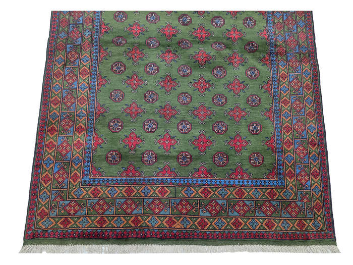 Stunning Afghan Kunduz Bukhara Design Carpet 233 x 171 CM