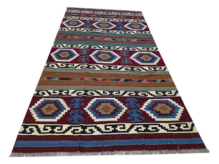 Gorgeous Afghan Hazara Handmade Kilim Rug 296 x 199cm