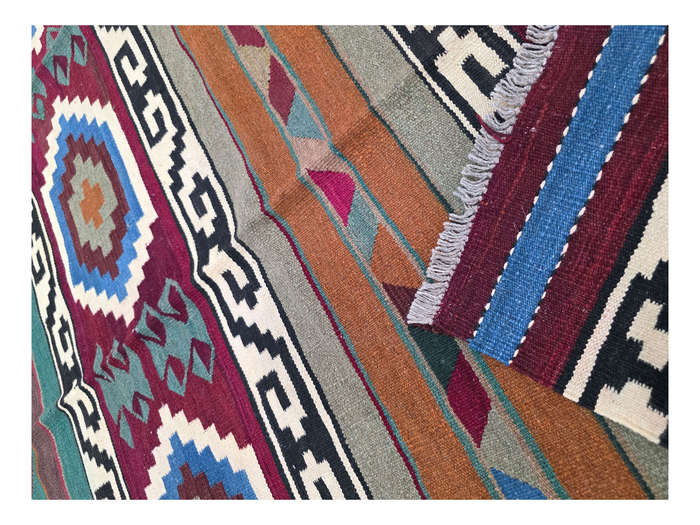 Gorgeous Afghan Hazara Handmade Kilim Rug 296 x 199cm