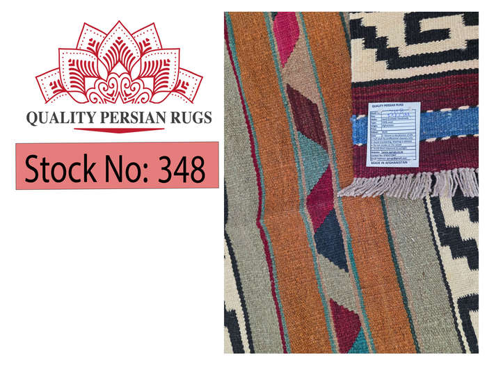 Gorgeous Afghan Hazara Handmade Kilim Rug 296 x 199cm