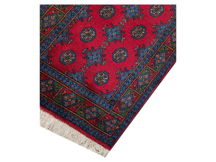 Gorgeous Afghan Kunduz Bukhara Carpet 284 x 79cm