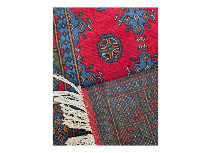 Gorgeous Afghan Kunduz Bukhara Carpet 284 x 79cm