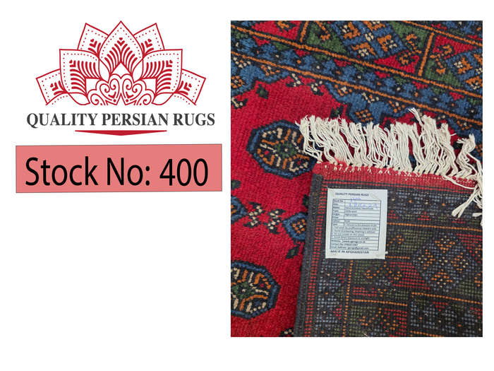 Gorgeous Afghan Kunduz Bukhara Carpet 284 x 79cm
