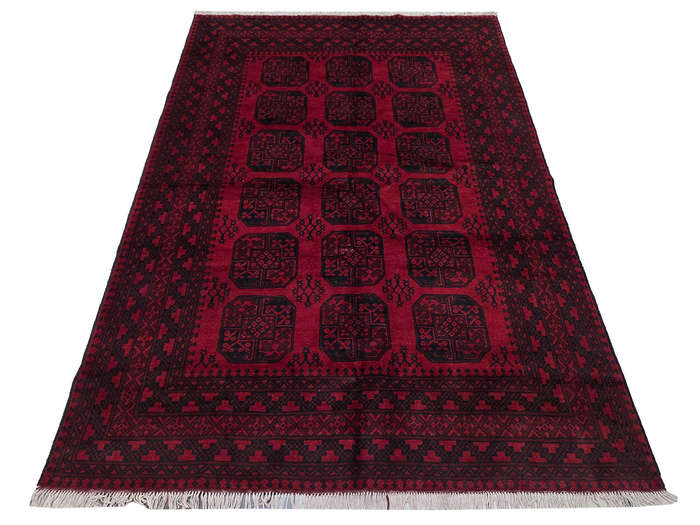 Gorgeous Red Afghan Elephant Foot Design Carpet 294 x 196 CM