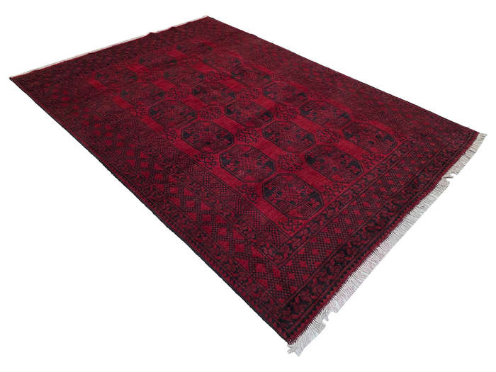 Gorgeous Red Afghan Elephant Foot Design Carpet 288 x 200 CM