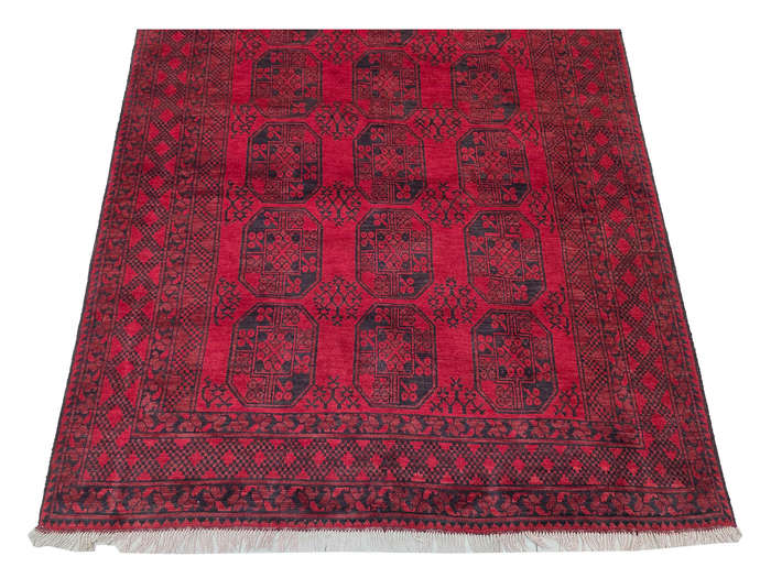 Gorgeous Red Afghan Elephant Foot Design Carpet 288 x 200 CM