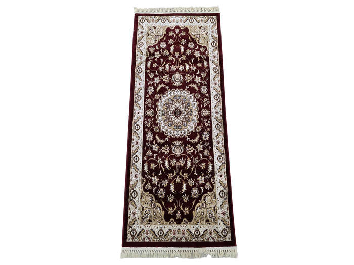 2 Meter Maroon Color Machine Made Runner 200 X 80 CM
