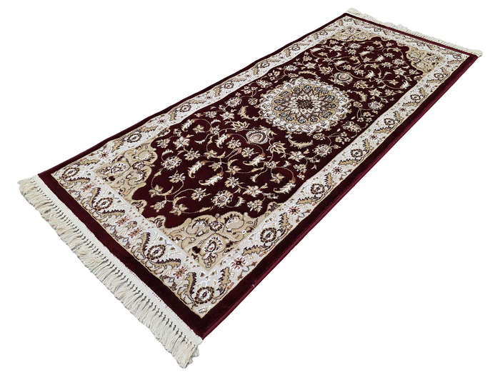 2 Meter Maroon Color Machine Made Runner 200 X 80 CM