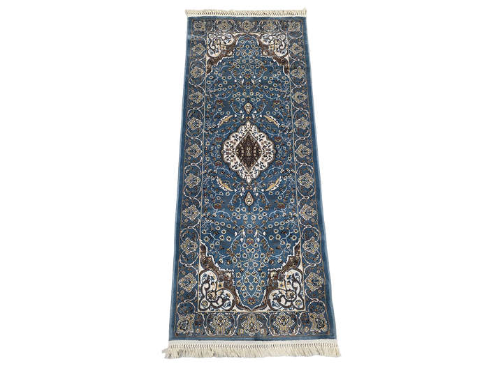 Beautiful Blue Color Machine Made Passage Runner 200 X 80 CM
