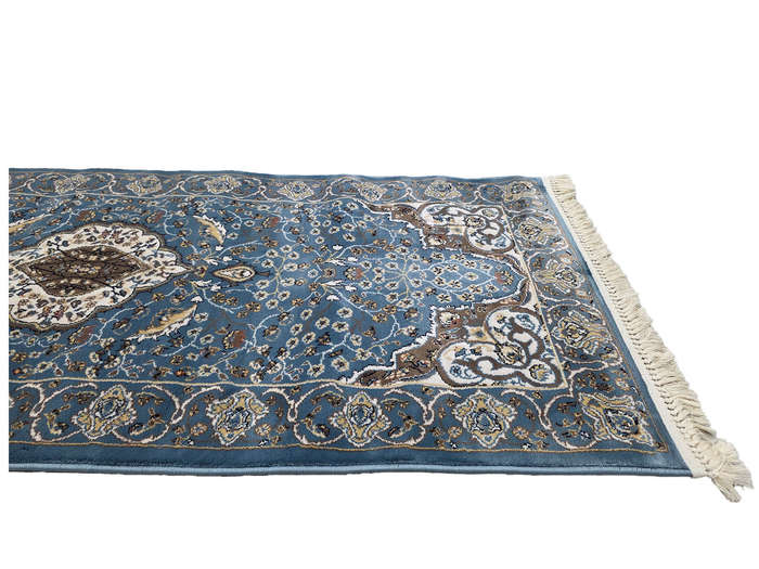 Beautiful Blue Color Machine Made Passage Runner 200 X 80 CM