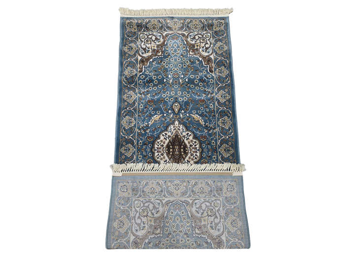 Beautiful Blue Color Machine Made Passage Runner 200 X 80 CM