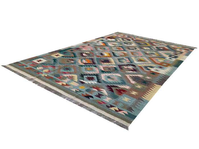 Stunning Afghan Hazara Handmade Kilim Rug  299x196cm