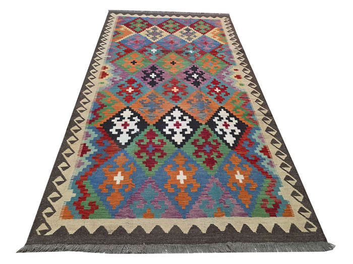 Incredible Afghan Handmade Kilim Rug 286 x 200cm