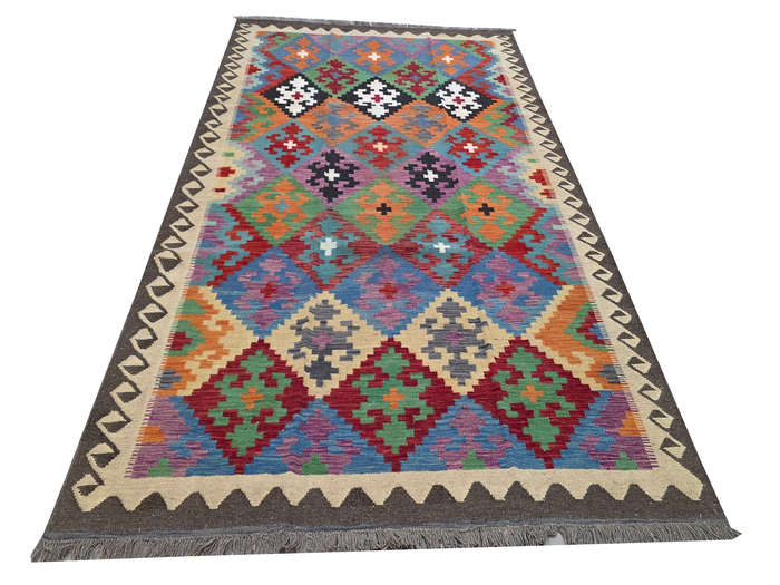 Incredible Afghan Handmade Kilim Rug 286 x 200cm