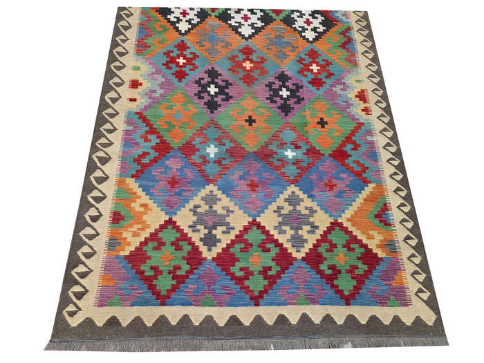 Incredible Afghan Handmade Kilim Rug 286 x 200cm