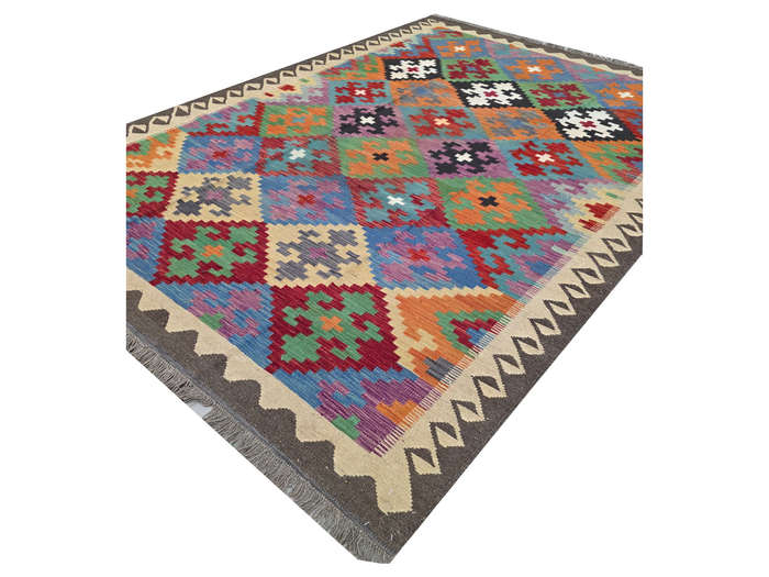 Incredible Afghan Handmade Kilim Rug 286 x 200cm