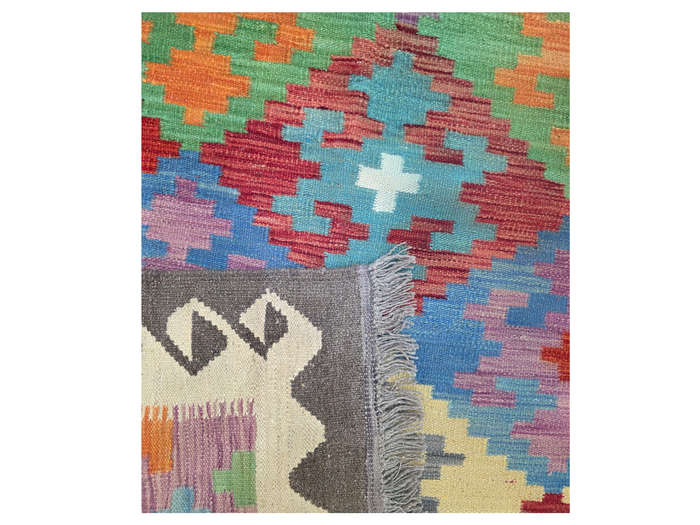 Incredible Afghan Handmade Kilim Rug 286 x 200cm