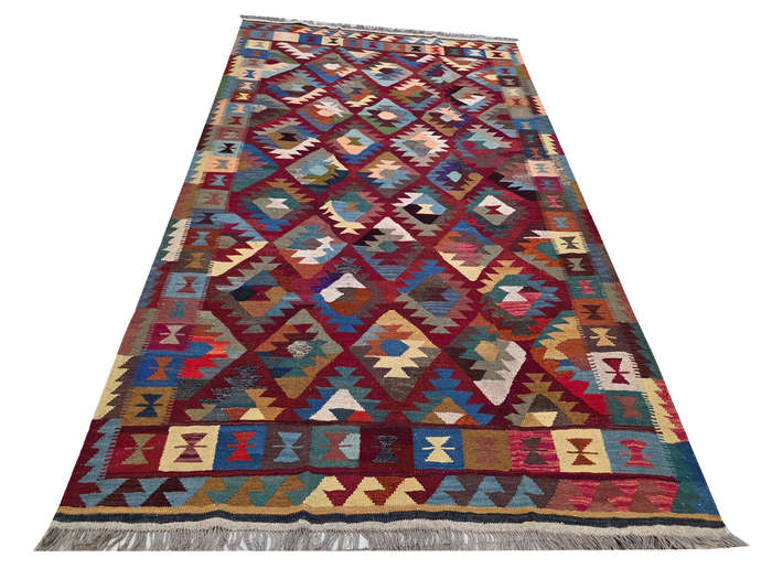 Fine Afghan Hazara Handmade Kilim Rug 294 x 203cm