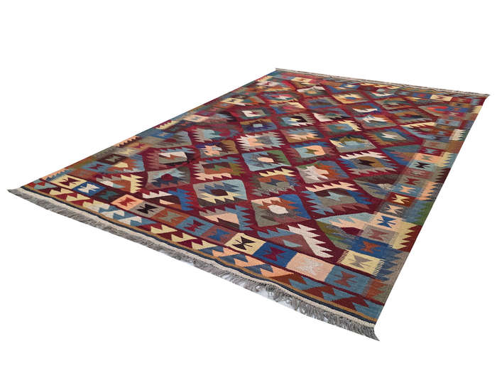 Fine Afghan Hazara Handmade Kilim Rug 294 x 203cm