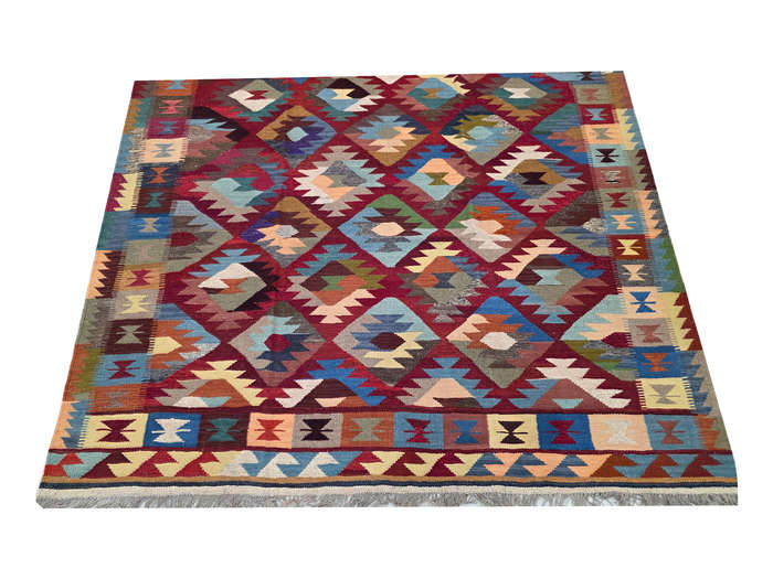 Fine Afghan Hazara Handmade Kilim Rug 294 x 203cm