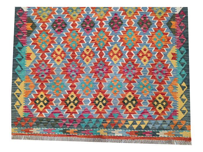 Fine Afghan Handmade Kilim Rug 189 X 139 cm