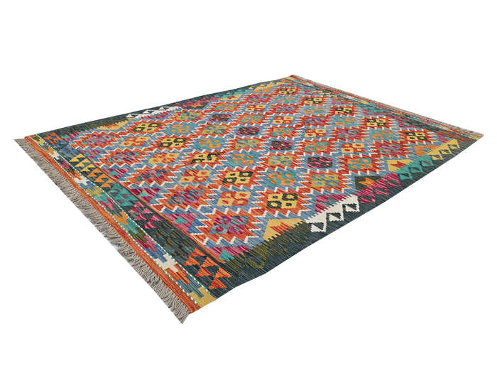 Fine Afghan Handmade Kilim Rug 189 X 139 cm