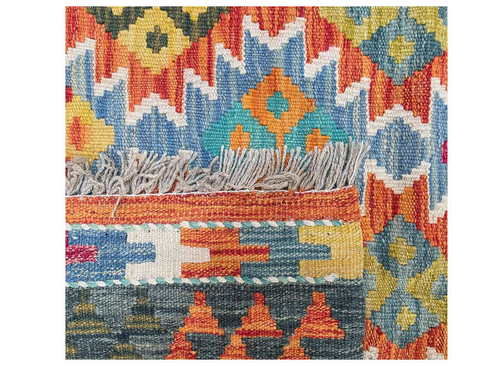 Fine Afghan Handmade Kilim Rug 189 X 139 cm
