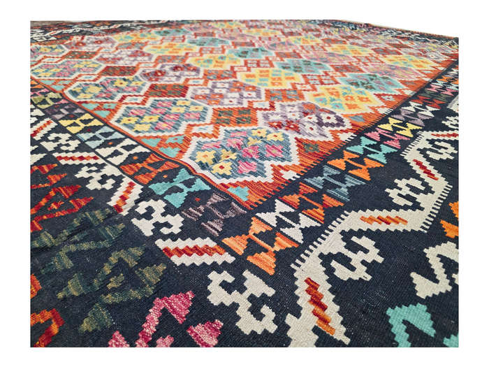 Beautiful Afghan Handmade Kilim Rug 294 x 259cm