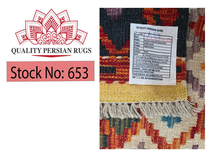 Beautiful Afghan Handmade Kilim Rug 294 x 259cm